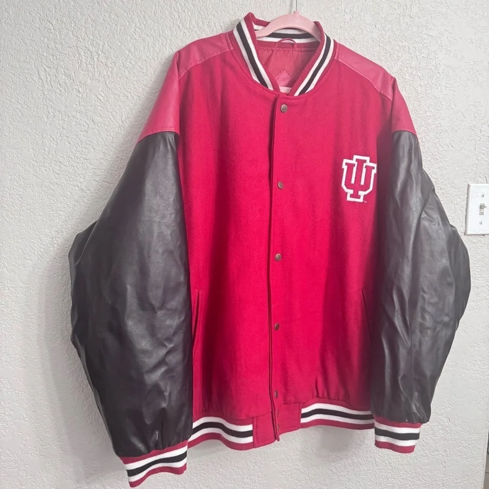 Vintage Indiana Hoosiers Varsity Jacket Steve & Barry’s Wool Men’s XXL - Picture 3 of 9